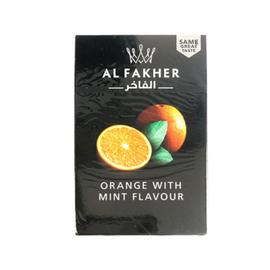 Al Fakher Orange with Mint Shisha Flavor- 50g - Image 1