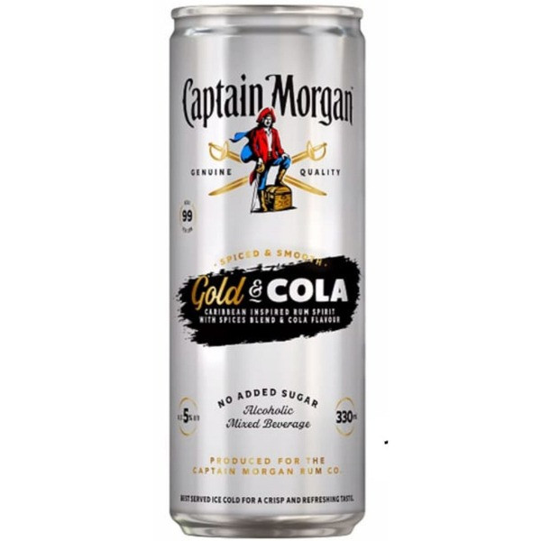 Captain Morgan Gold & Cola 330ml