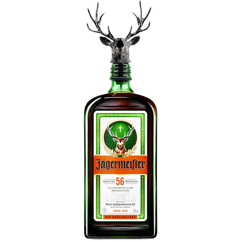 Jagermeister with Cork Herbal Liqueur 1L - Image 1