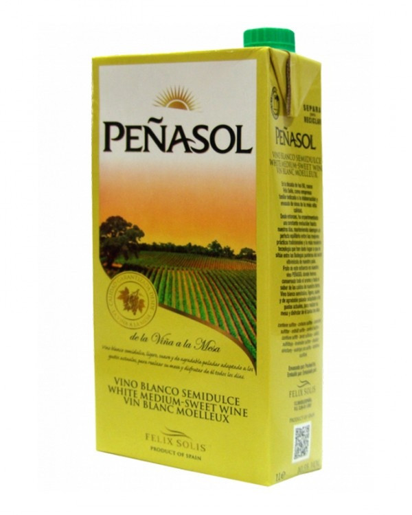 Penasol Medium Sweet White Wine 1L