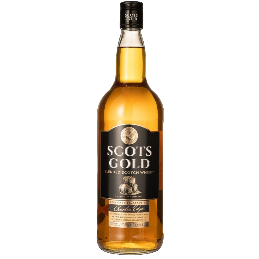 Scots Gold Black Blended Scotch Whiskey 1L