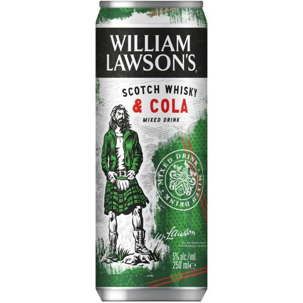 William Lawson's Scotch Whiskey & Cola 330ml